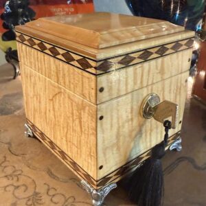 Harlequin Box ( Tiger- Ribbon Maple )