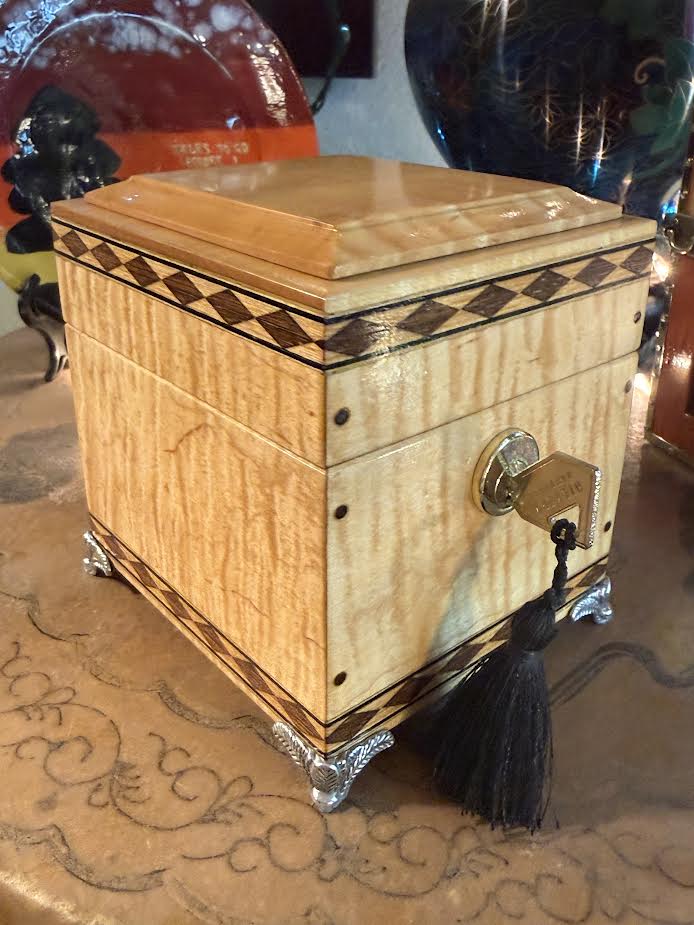 Harlequin Box ( Tiger- Ribbon Maple )