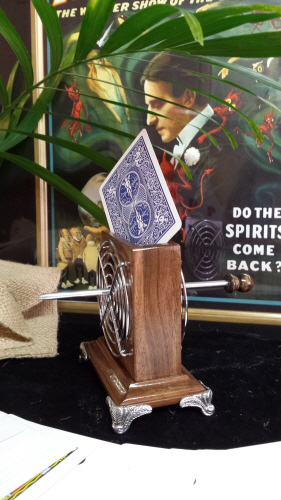 Victorian Card Suspension ( Electrostatic Cards ? )