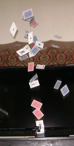 Remote Control Card Fountain